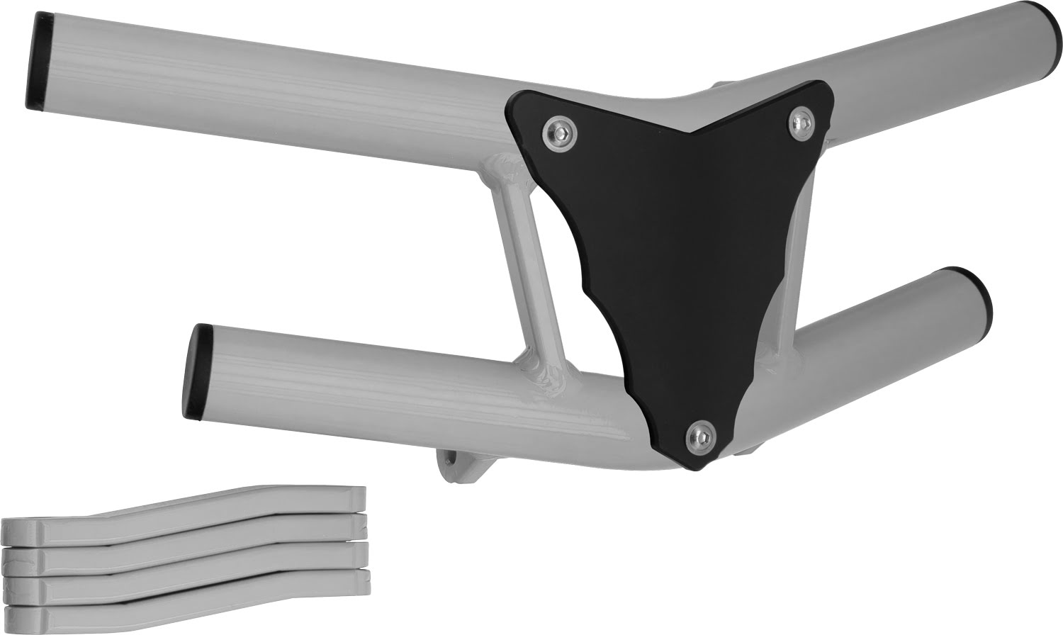 2CP023____0306.JPG - Front Bumper Waspe Lite White Tube / Black Plate