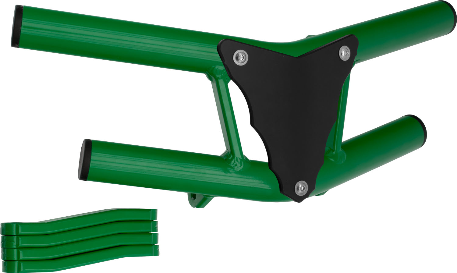 2CP023____0309.JPG - Front Bumper Waspe Lite Green Tube / Black Plate