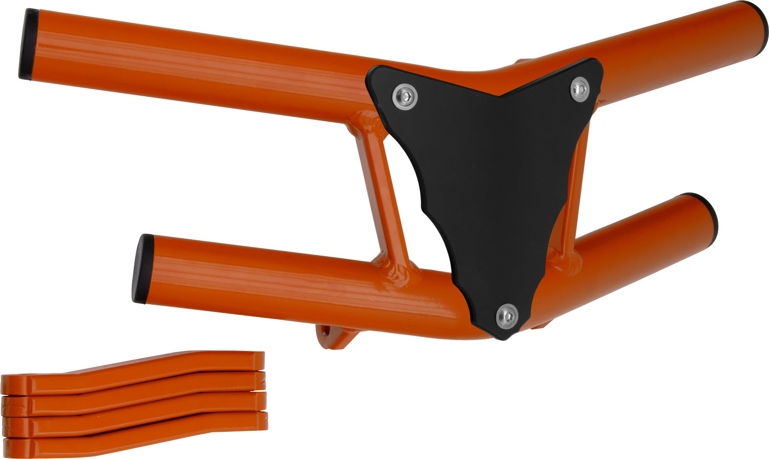 2CP023____0310.JPG - Front Bumper Waspe Lite Orange Tube / Black Plate