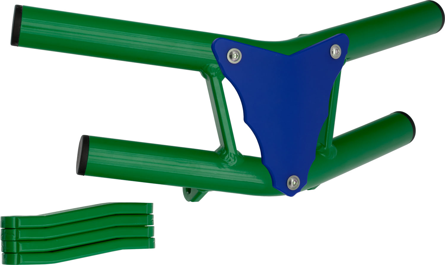 2CP023____0409.JPG - Front Bumper Waspe Lite Green Tube / Blue Plate