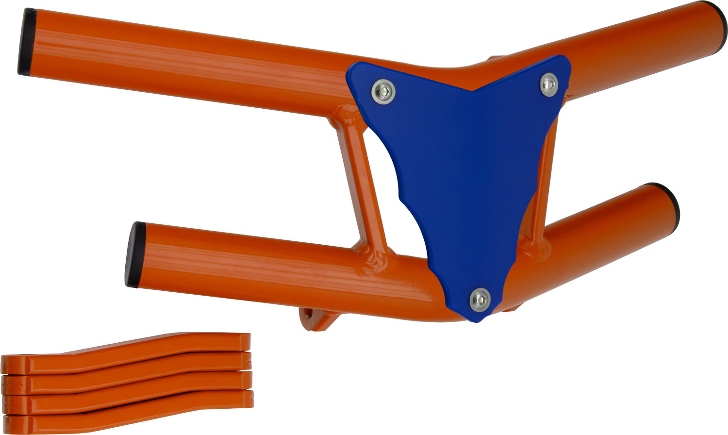 2CP023____0410.JPG - Front Bumper Waspe Lite Orange Tube / Blue Plate