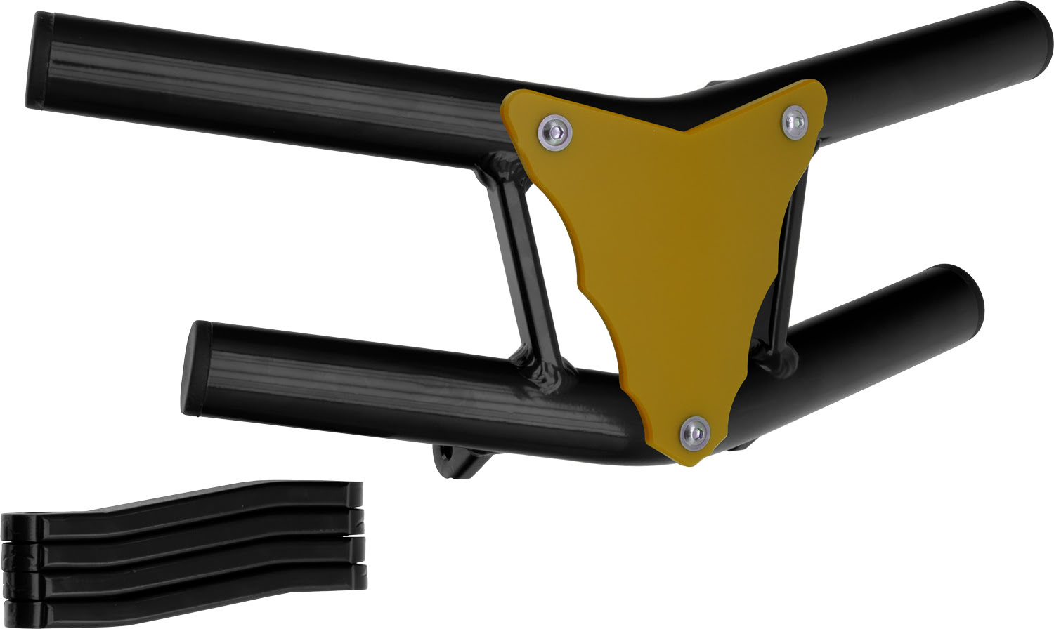 2CP023____0704.JPG - Front Bumper Waspe Lite Black Tube / Yellow Plate