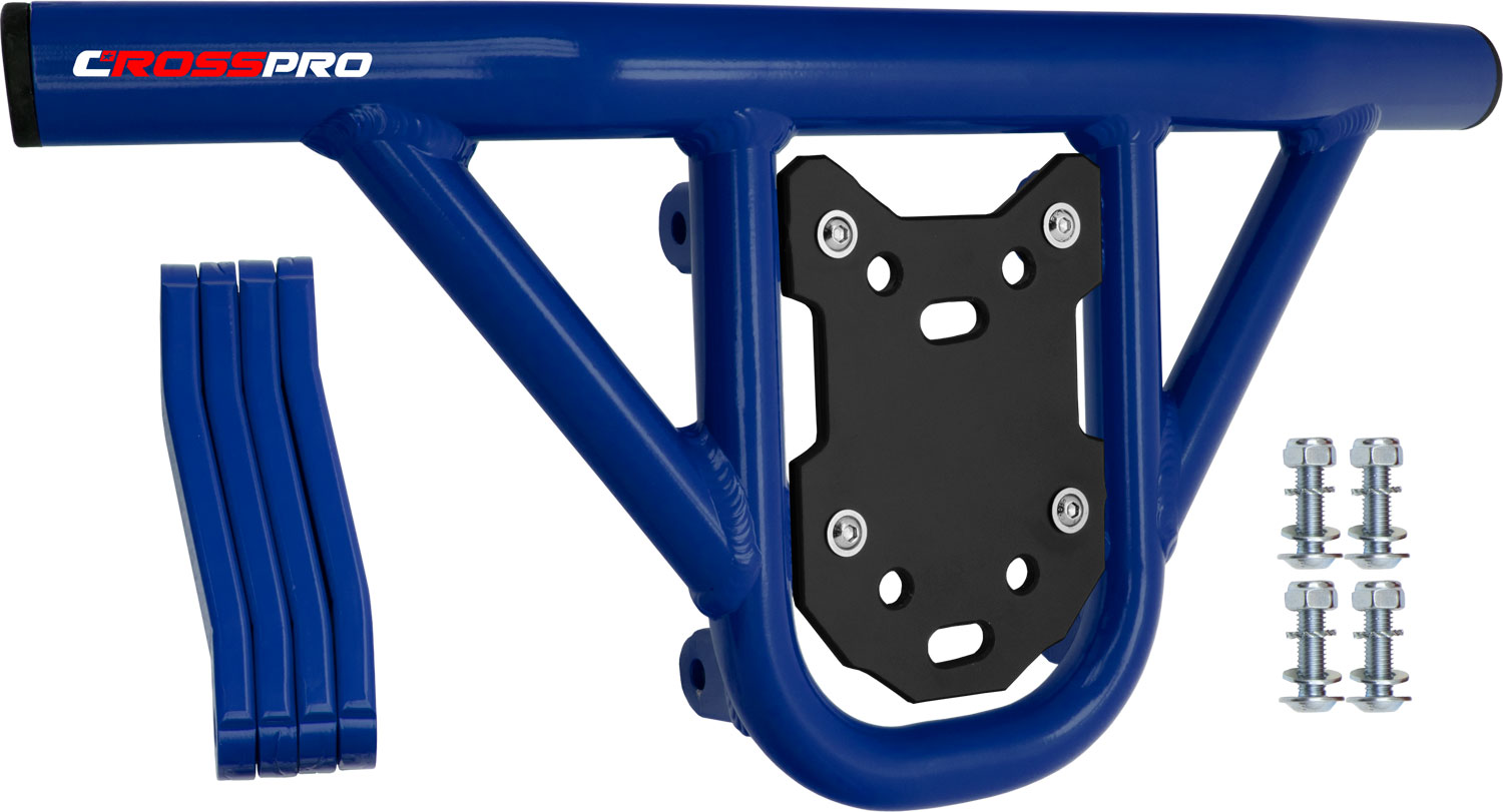 Front Bumper Hat Blue Tube / Black Plate