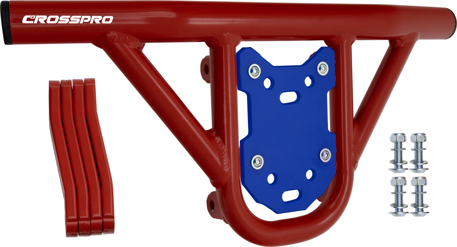 2CP025____0407.JPG - Front Bumper Hat Red Tube / Blue Plate