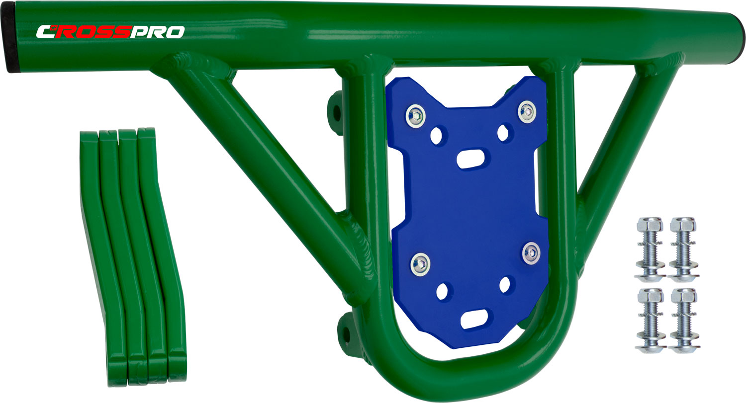 2CP025____0409.JPG - Front Bumper Hat Green Tube / Blue Plate