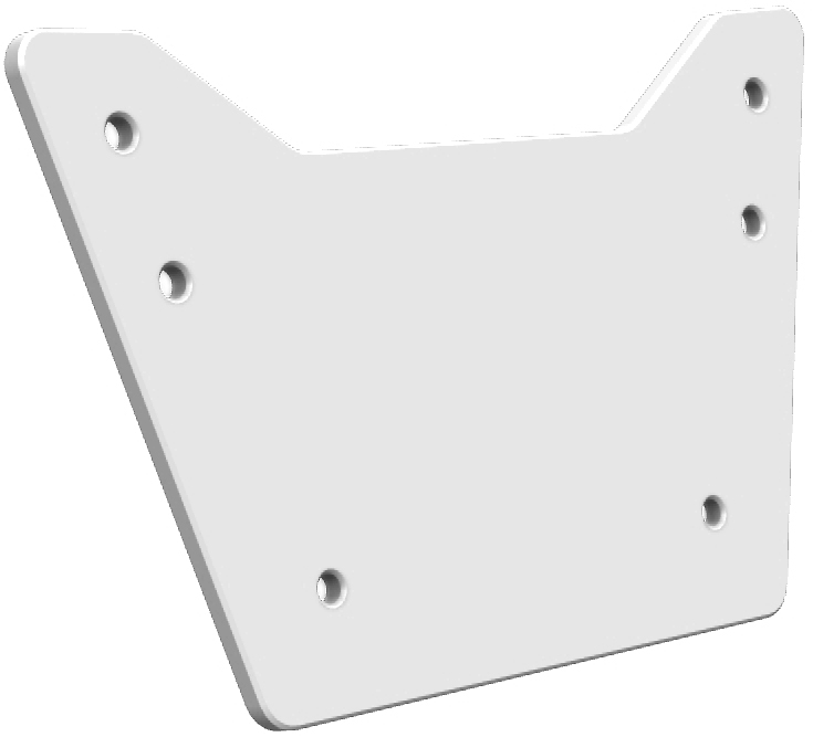 2CP09500550600.JPG - Porta Numero DTC Yamaha YFZ 450R Branco