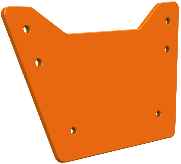 2CP09500550800.JPG - Number Plate Rear Hold DTC Orange