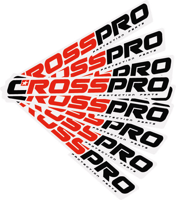 Autocolantes CrossPro Branco (10un)