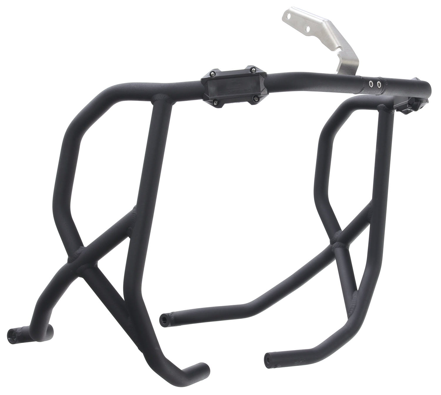2CP19700850005.JPG - Aluminum Trail Crash Bar Textured Black «Compatible with OEM Skid Plate»