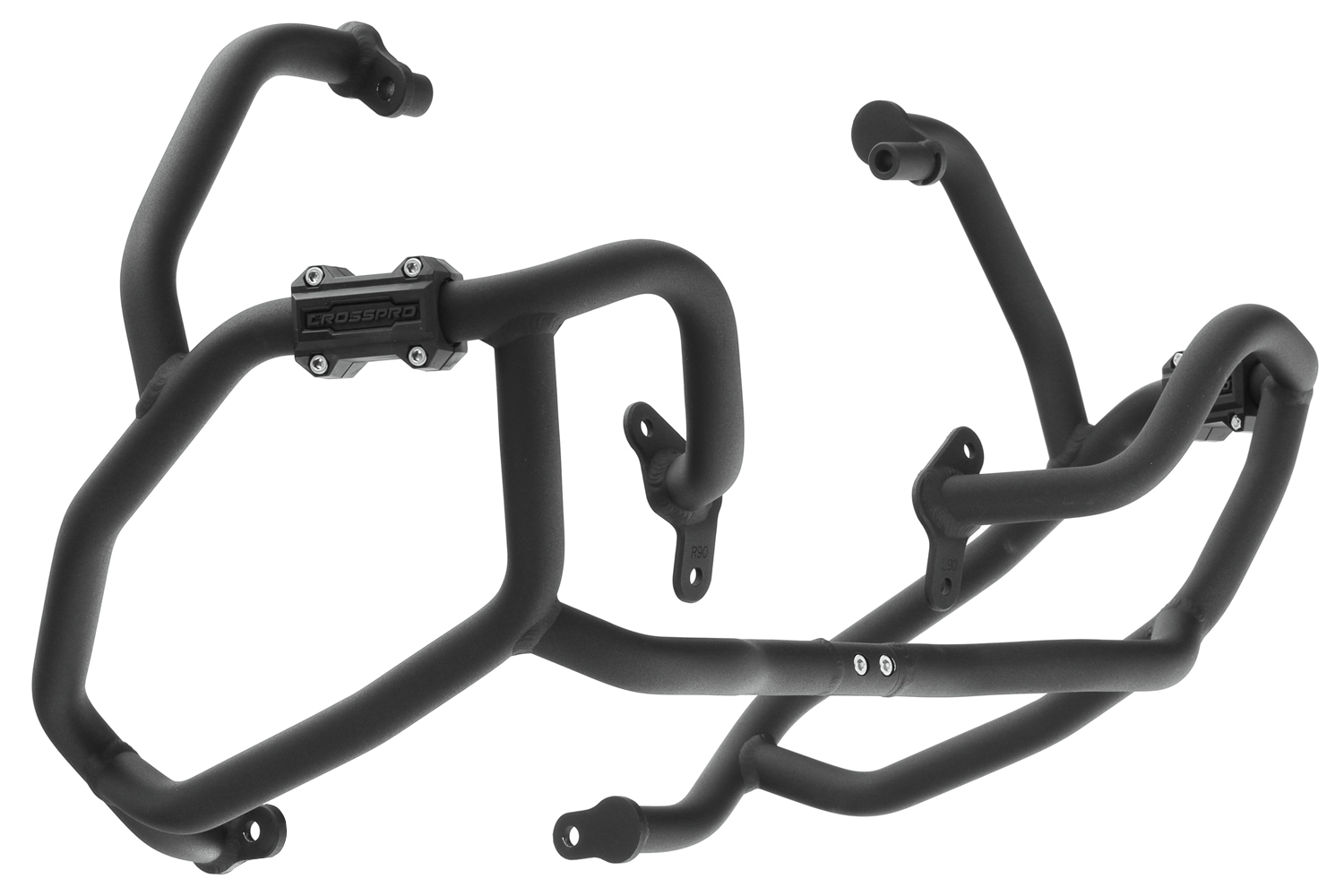 2CP19700900005.JPG - Aluminum Trail Crash Bar Textured Black «Compatible with OEM Skid Plate»