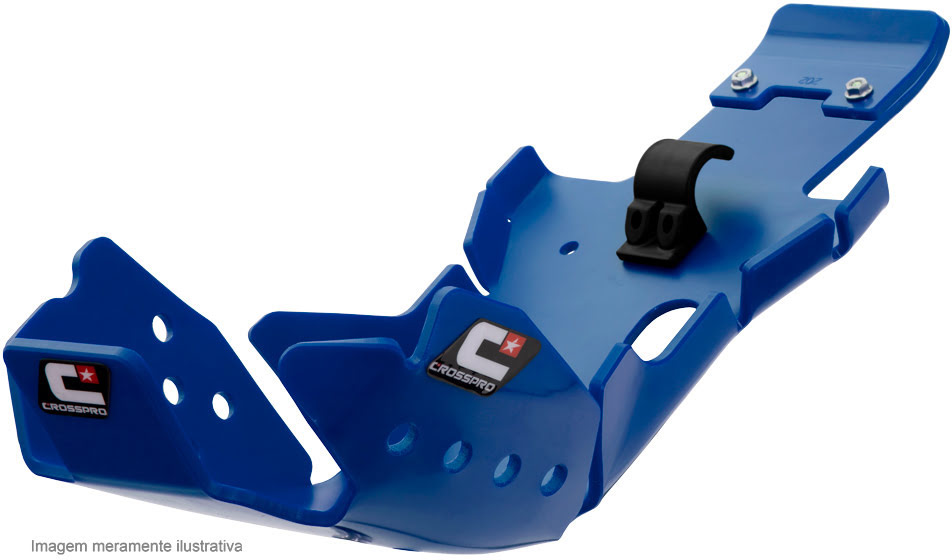 DTC HARD Enduro Engine and Link Guard Blue