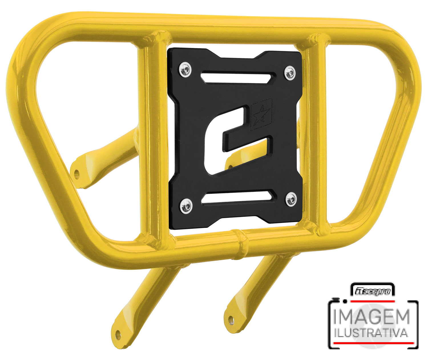 2CP229____0308.JPG - Front Bumper CR01 Yellow Tube / Black Plate