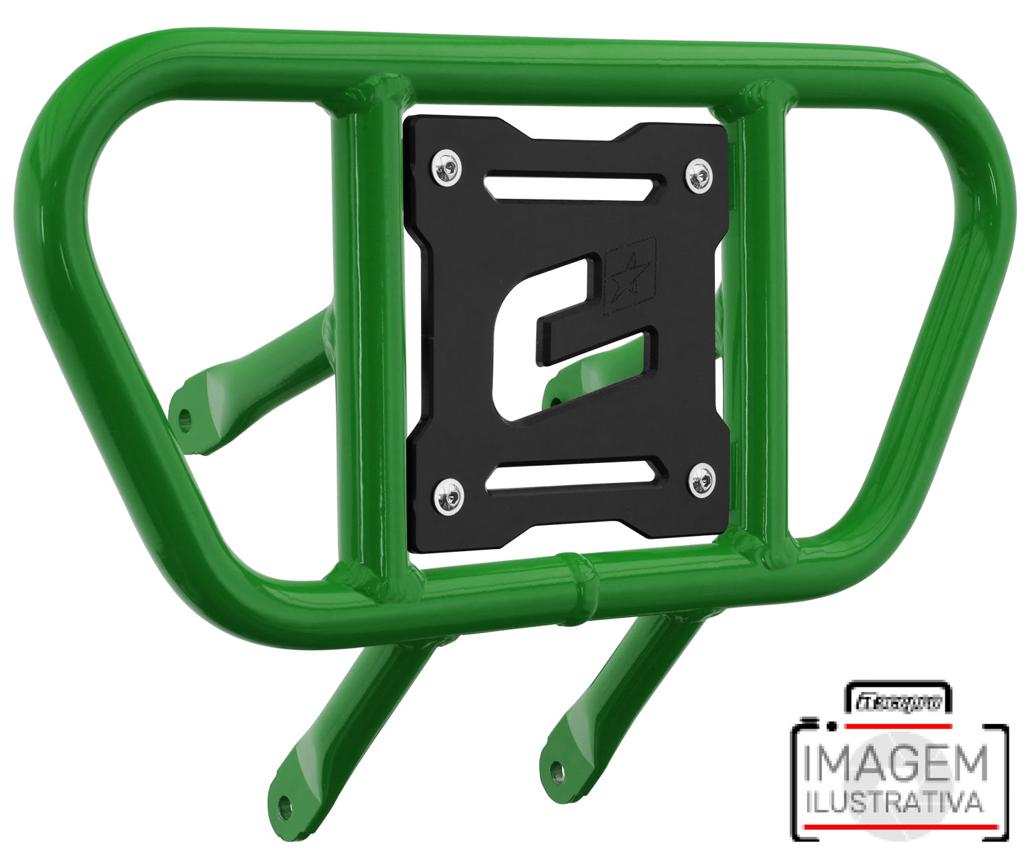 Front Bumper CR01 Green Tube / Black Plate