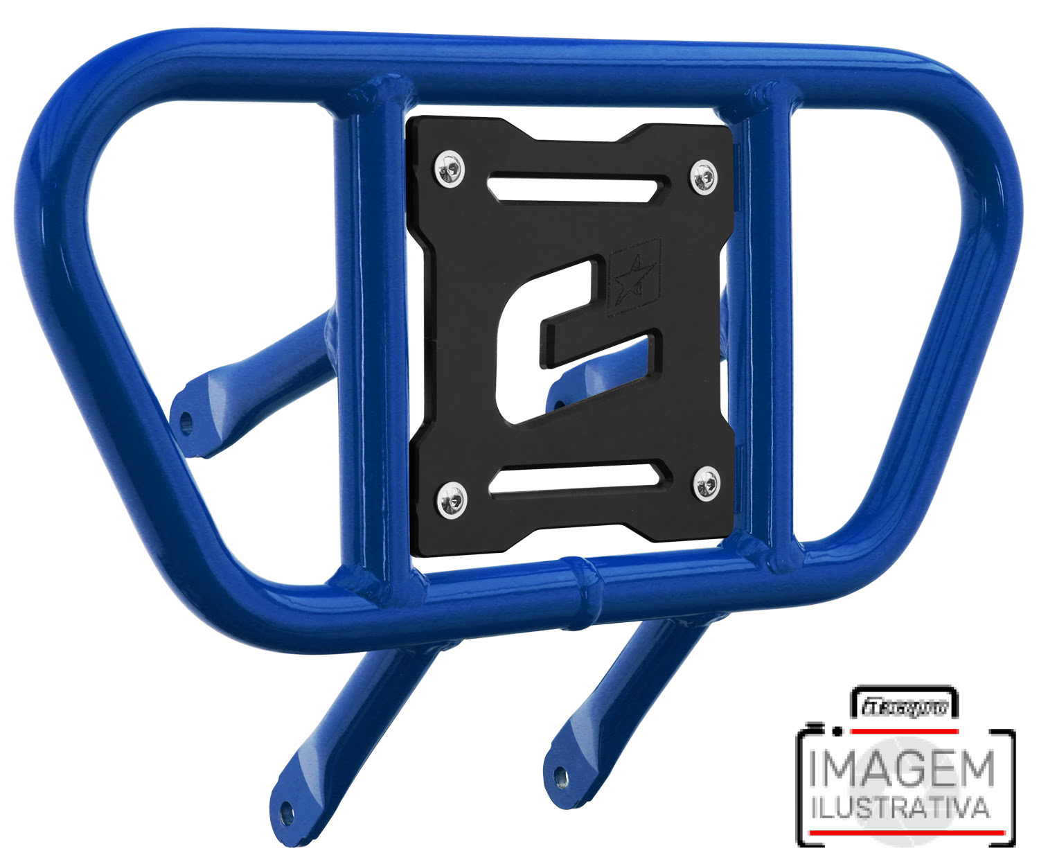 Front Bumper CR01 Blue Tube / Black Plate