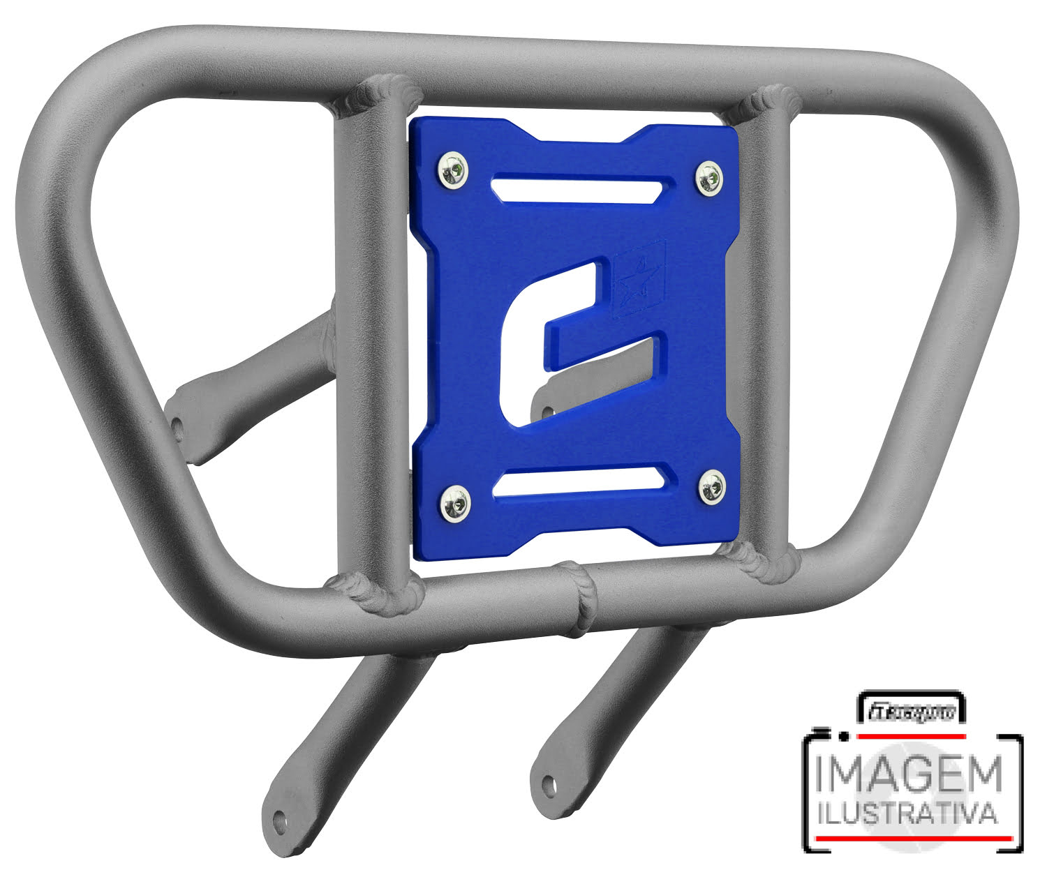 2CP229____0401.JPG - Front Bumper CR01 Ice Polish Tube / Blue Plate