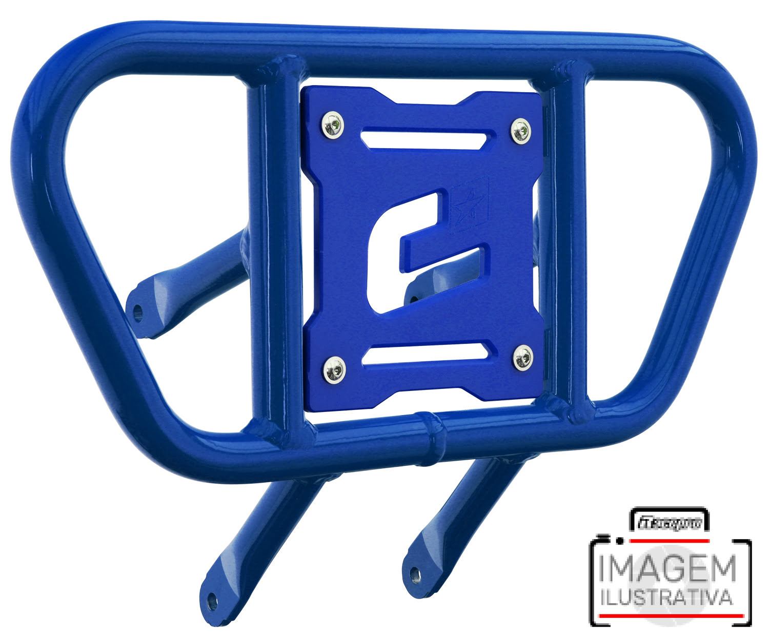 Front Bumper CR01 Blue Tube / Blue Plate