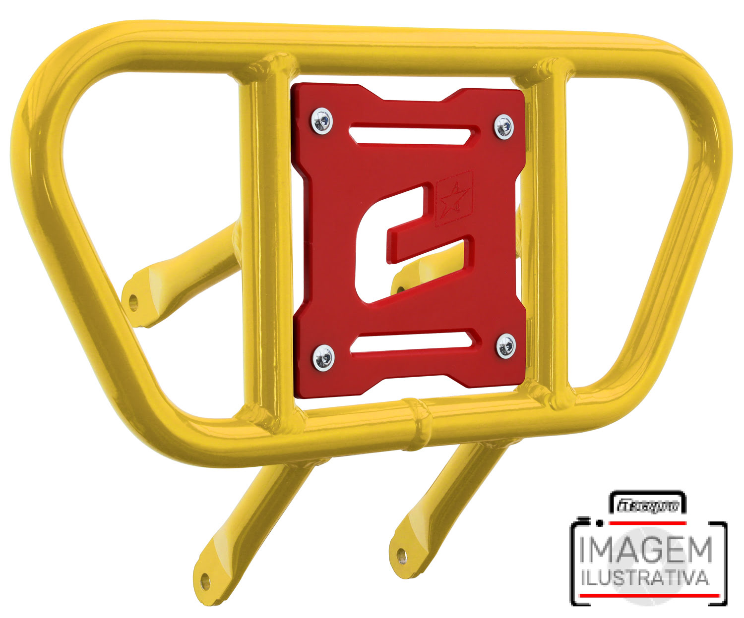 Front Bumper CR01 Yellow Tube / Red Plate