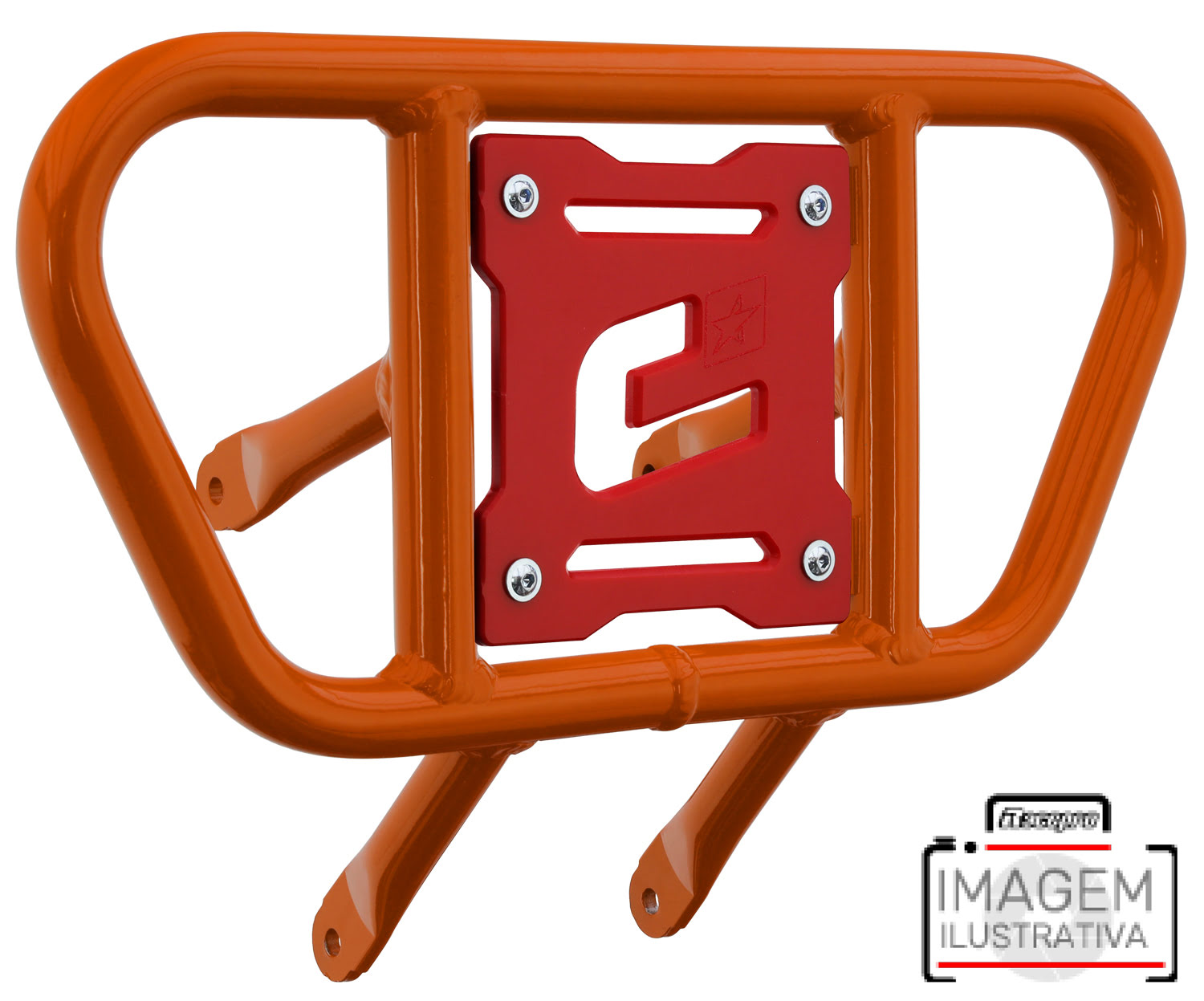 Front Bumper CR01 Orange Tube / Red Plate