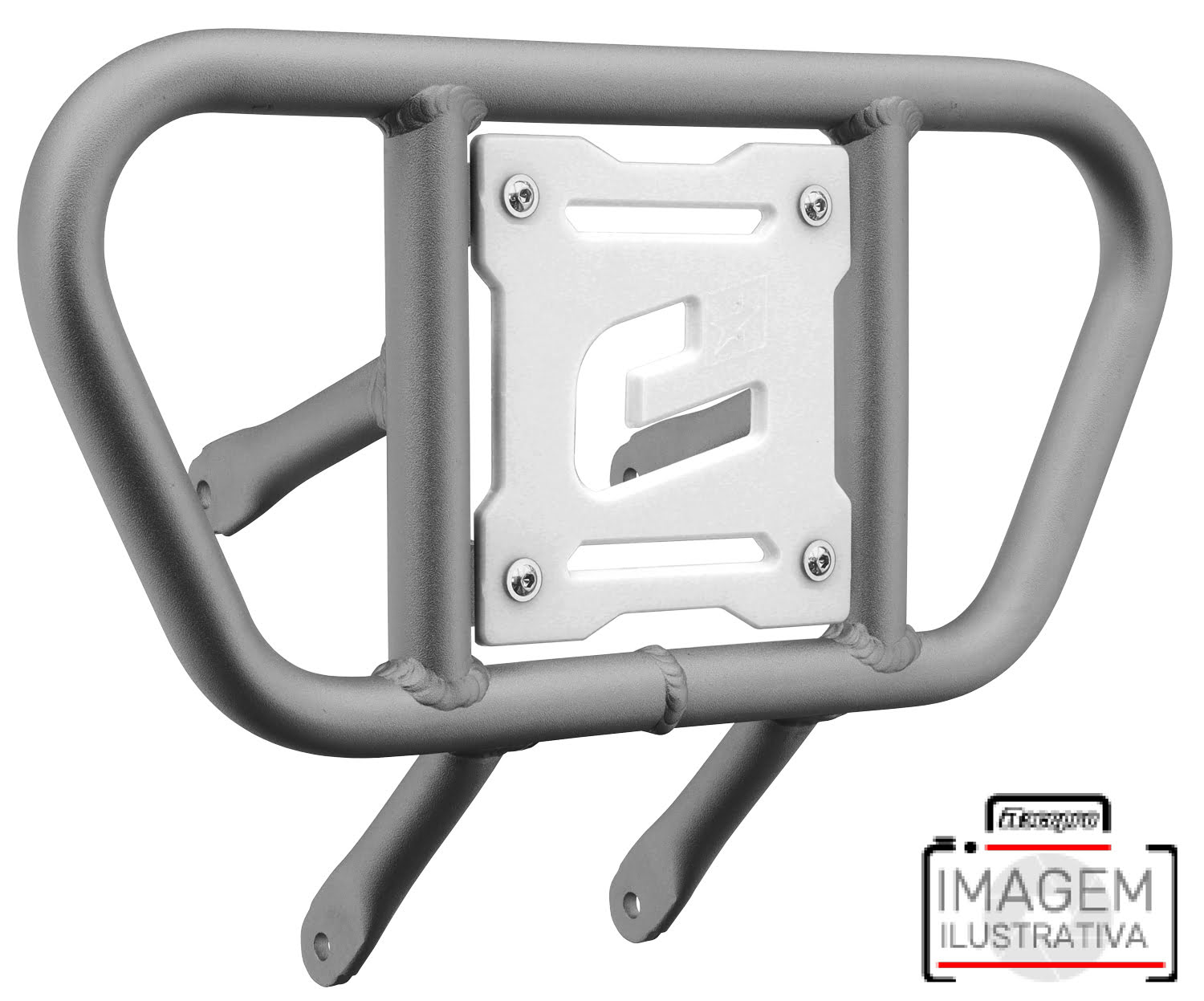 2CP229____0601.JPG - Front Bumper CR01 Ice Polish Tube / White Plate