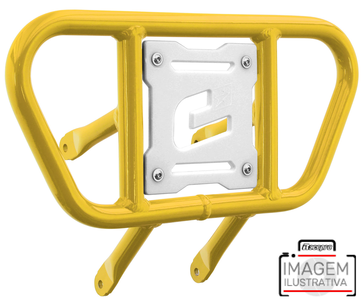 Front Bumper CR01 Yellow Tube / White Plate