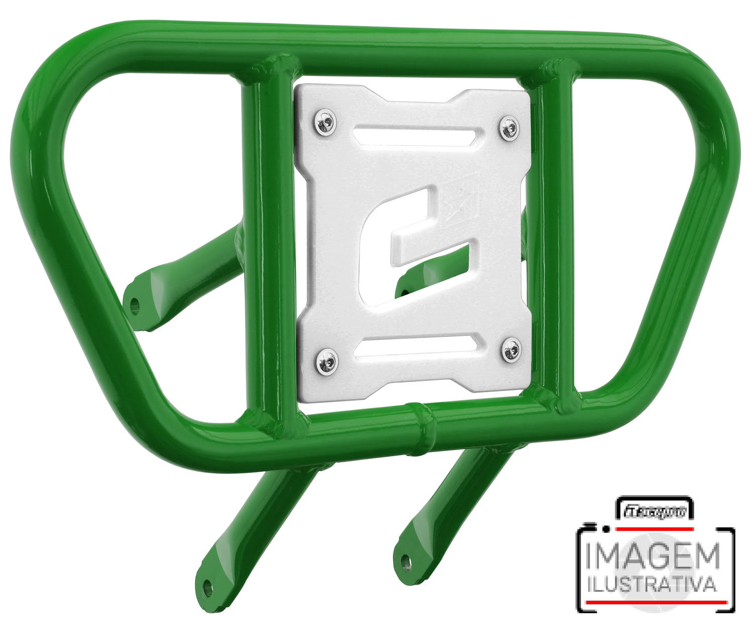 Front Bumper CR01 Green Tube / White Plate