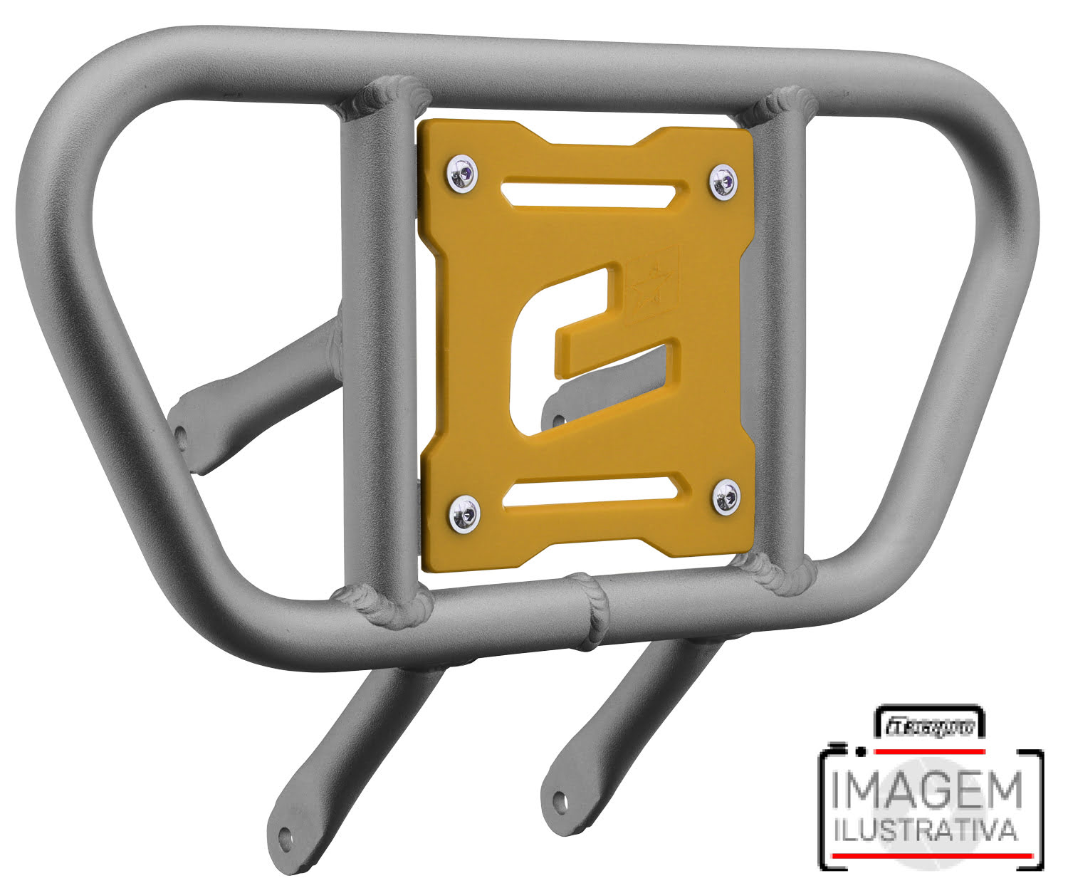 2CP229____0701.JPG - Front Bumper CR01 Ice Polish Tube / Yellow Plate