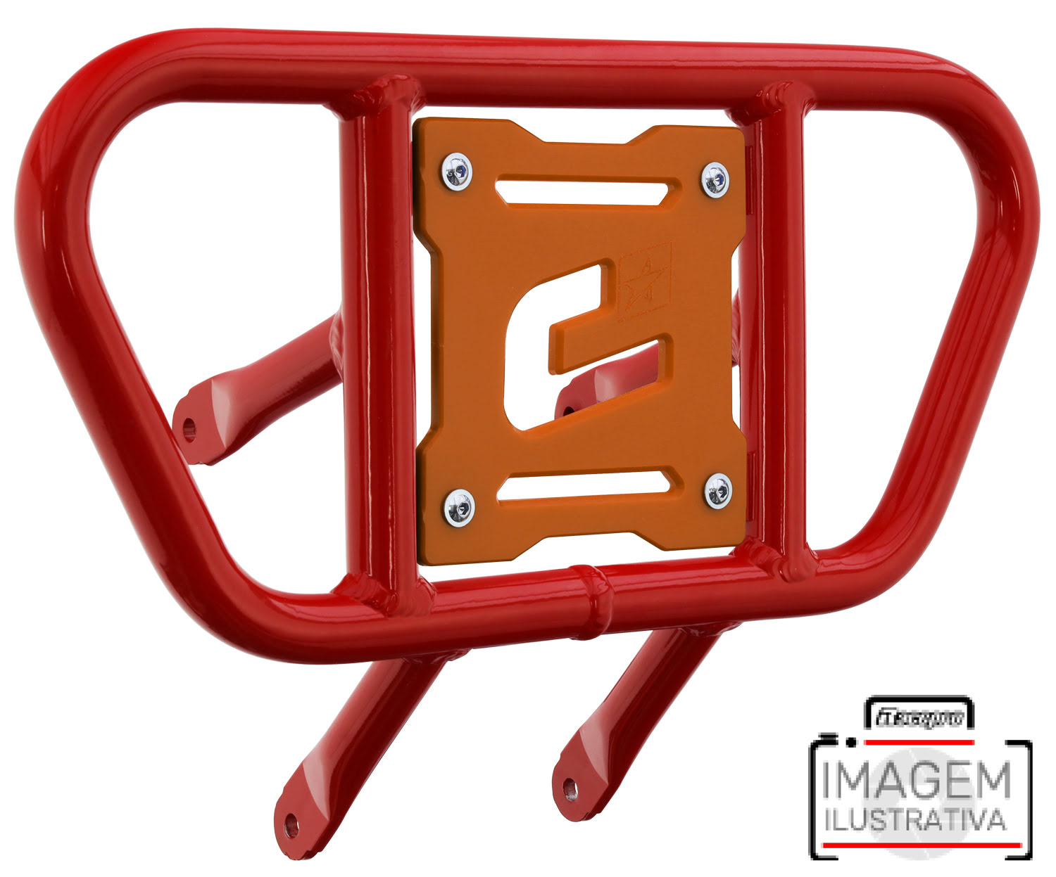 2CP229____0907.JPG - Front Bumper CR01 Red Tube / Orange Plate