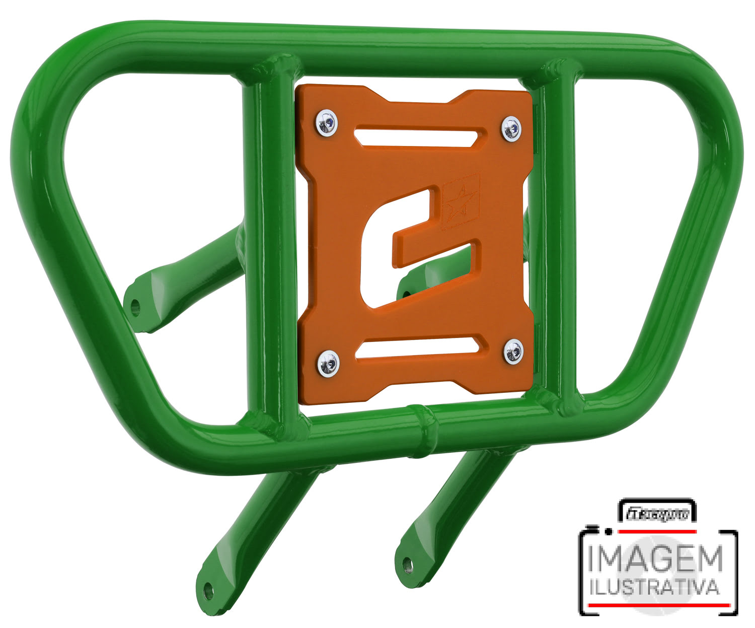 Front Bumper CR01 Green Tube / Orange Plate