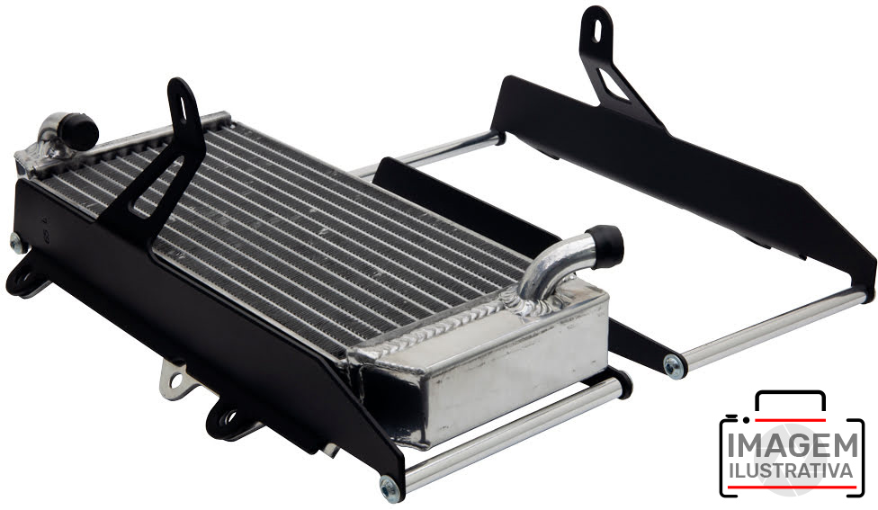 Aluminum Radiator Guard Light Black CrossPro